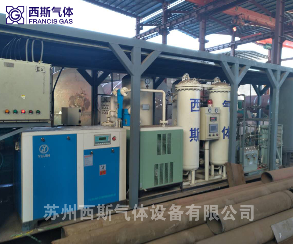 化工廠(chǎng)高純制氮現(xiàn)場(chǎng)