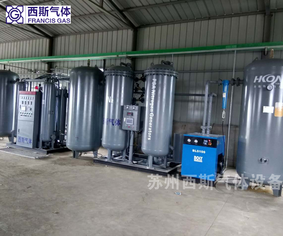 化工廠(chǎng)高純制氮現(xiàn)場(chǎng)